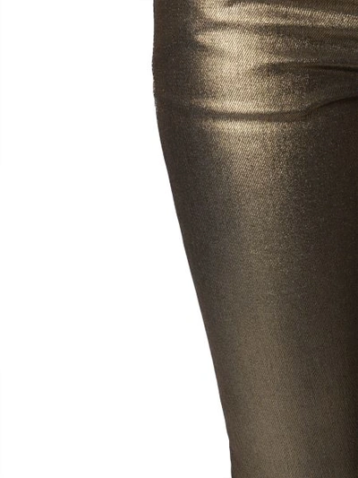 Shop Saint Laurent Skinny Fit Jeans In Gold