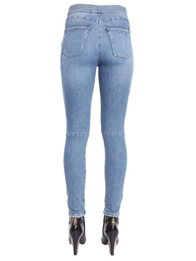 Shop Balmain High Waist Jeans In Blue