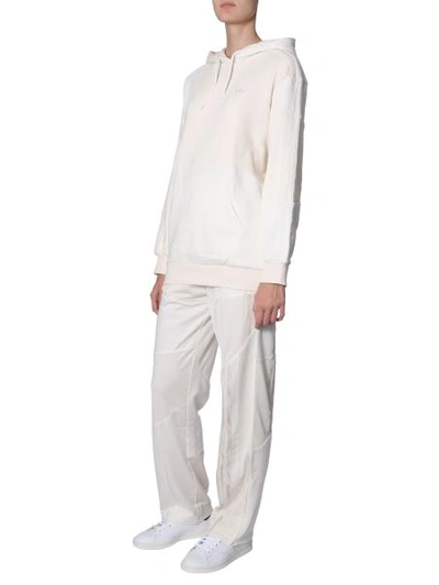 Shop Adidas Originals By Danielle Cathari Hooded Sweatshirt In White