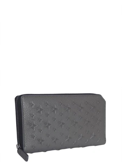 Shop Jimmy Choo Carnaby Wallet In Grey