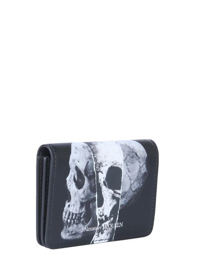 Shop Alexander Mcqueen Skull Business Card Holder In Black