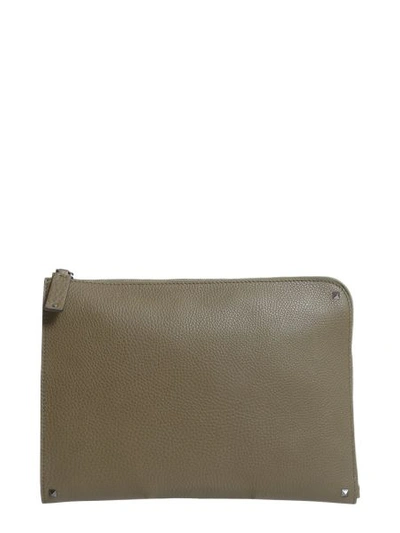Shop Valentino Document Holder In Military Green