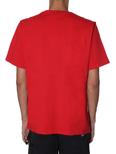 Shop Msgm Round Neck T-shirt In Red