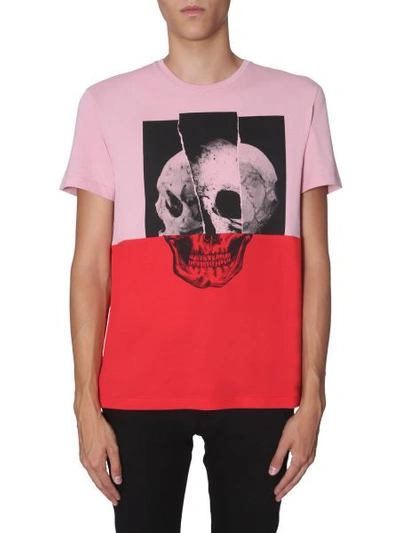 Shop Alexander Mcqueen Round Neck T-shirt In Multicolour