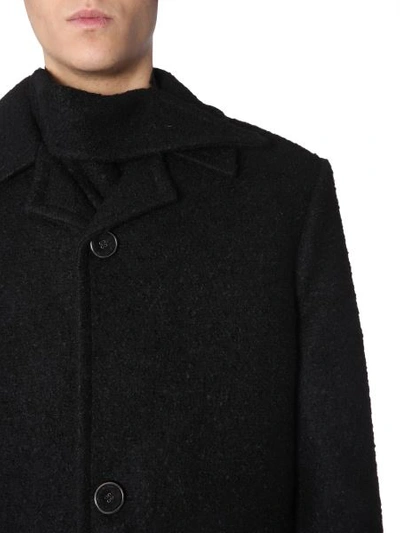 Shop Raf Simons Classic Coat In Black