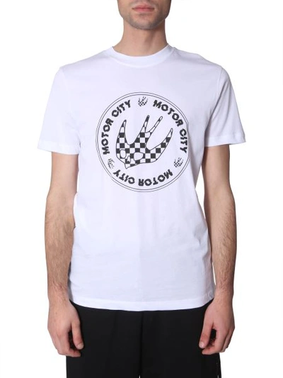 Shop Mcq By Alexander Mcqueen Round Neck T-shirt In White