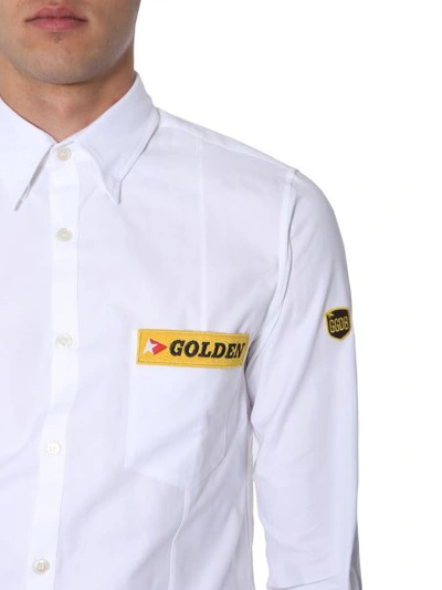 Shop Golden Goose Golden Shirt In White