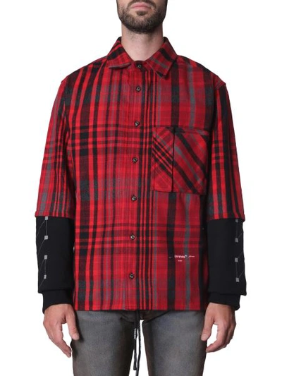 Shop Off-white Oversize Fit Shirt In Red