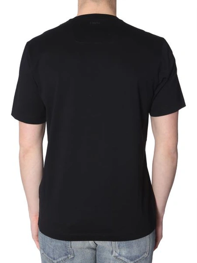 Shop Z Zegna Round Neck T-shirt In Black