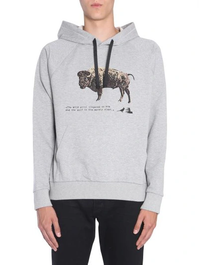 Shop Lanvin Hodded Sweatshirt In Grey