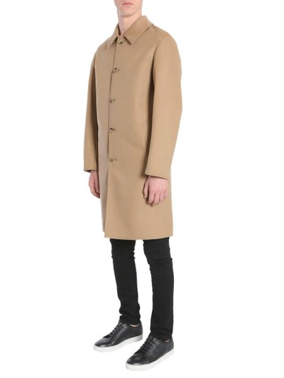 Shop Mackintosh Classic Coat In Beige