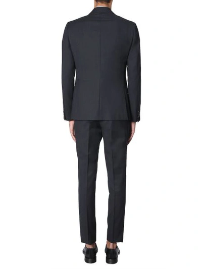 Shop Z Zegna Slim Fit Suit In Charcoal