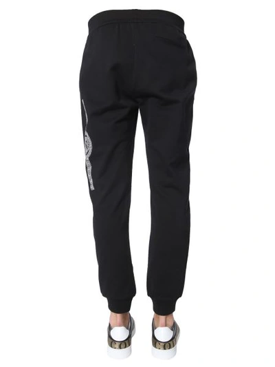 Shop Versace Cotton Sweatpants In Black