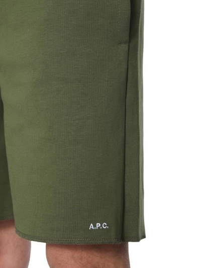 Shop Apc Small Bermuda In Green