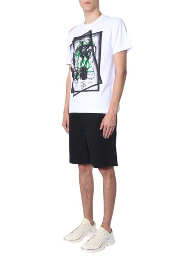 Shop Raf Simons Performers Printed T-shirt In White