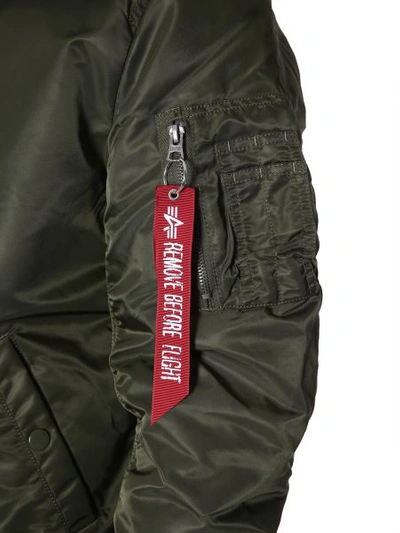 Shop Alpha Industries Ma-1 Bomber In Green