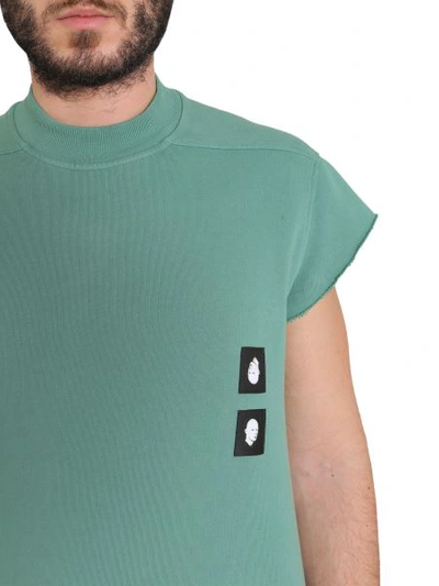 Shop Rick Owens Drkshdw Cotton Top In Green