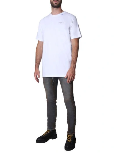 Shop Off-white "unfinished" T-shirt In White
