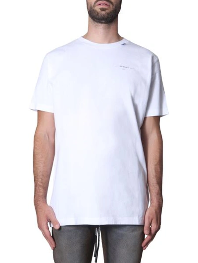 Shop Off-white "unfinished" T-shirt In White