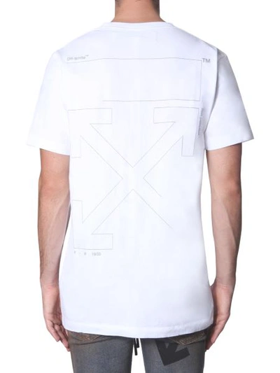 Shop Off-white "unfinished" T-shirt In White