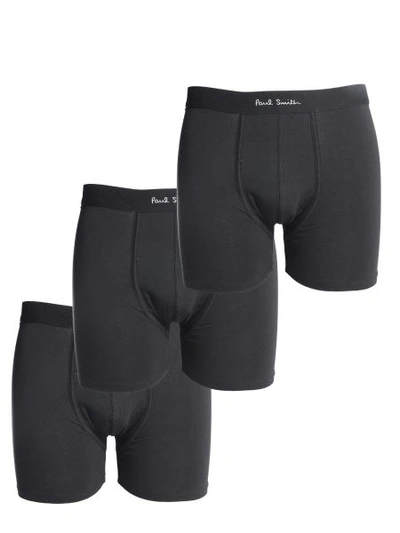 Shop Paul Smith Confezione Da Tre Boxer In Black