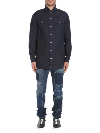 Shop Diesel Black Gold "johraly" Safari Jacket In Blue