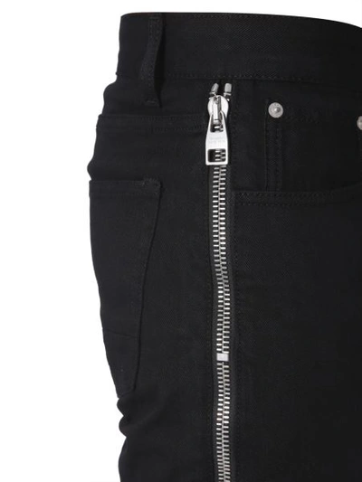 Shop Alexander Mcqueen Jeans With Side Zips In Black