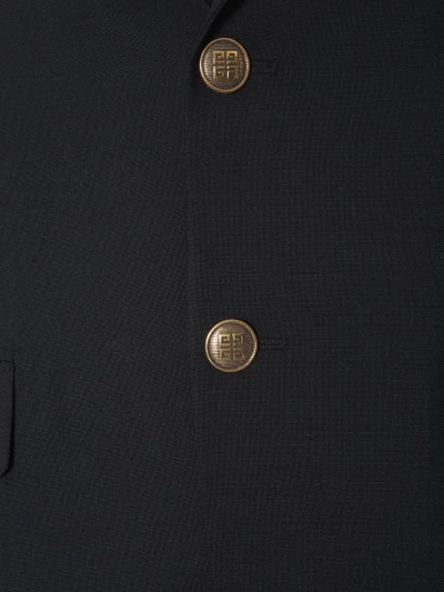 Shop Givenchy "4g" Jacket With Buttons In Black