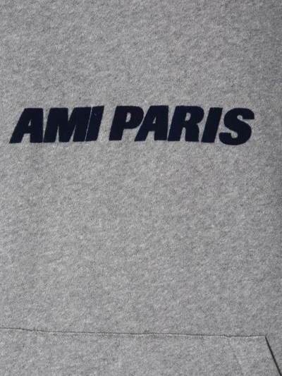 Shop Ami Alexandre Mattiussi Hooded Sweatshirt In Blue