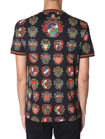 Shop Dolce & Gabbana Round Neck T-shirt In Multicolour