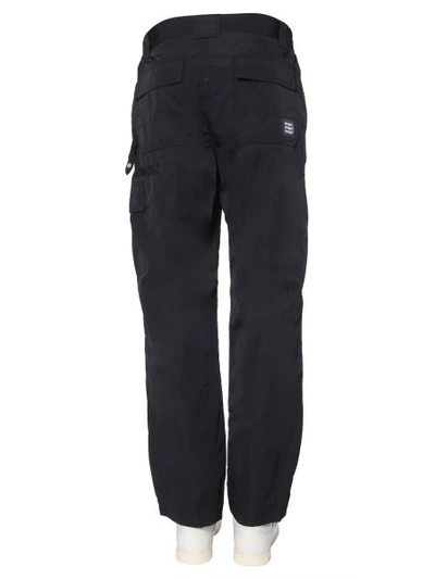 Shop Msgm Pants With Cargo Pockets In Black