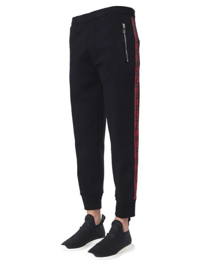 Shop Neil Barrett Skinny Fit Trousers In Black