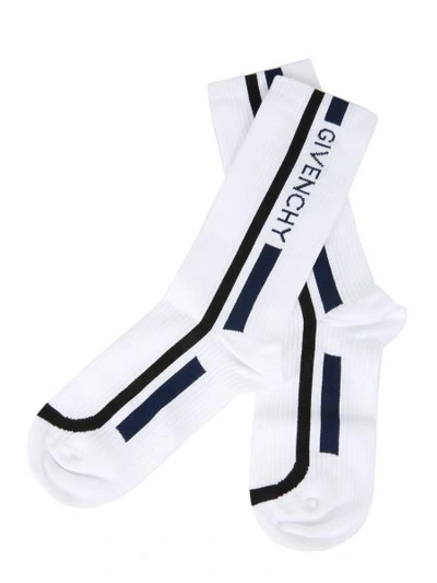 Shop Givenchy Socks With Logo In White