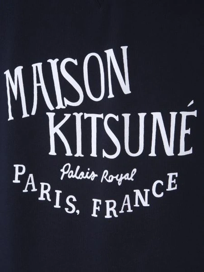 Shop Maison Kitsuné Palais Royal Printed Sweatshirt In Blue