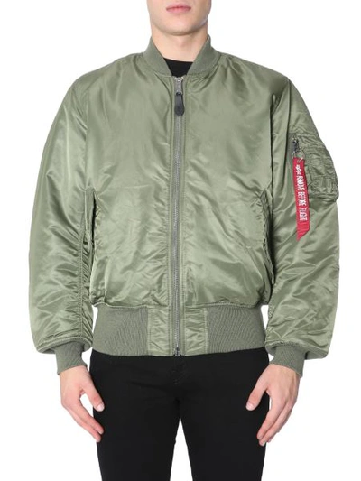 Shop Alpha Industries Ma-1 Bomber In Green