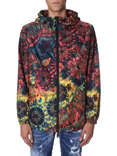 Shop Dsquared2 Tie And Dye Jacket In Multicolour