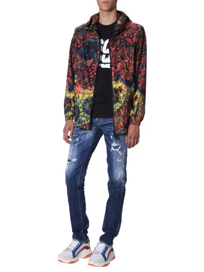 Shop Dsquared2 Tie And Dye Jacket In Multicolour