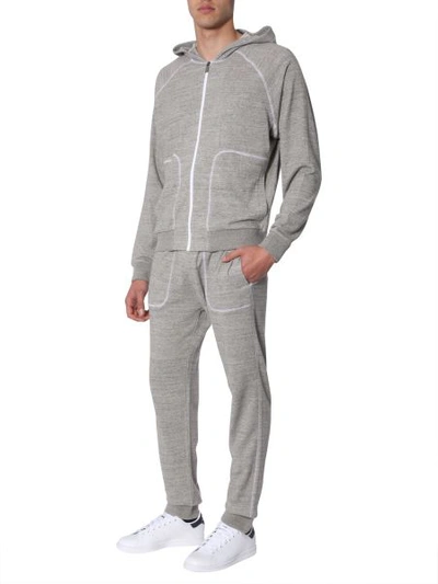 Shop Z Zegna Hoodie In Grey