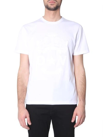 Shop Versace Round Neck T-shirt In White