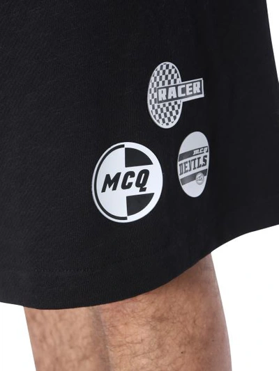 Shop Mcq By Alexander Mcqueen Racer Shorts In Black