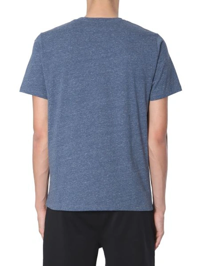 Shop Apc T-shirt With Logo In Blue