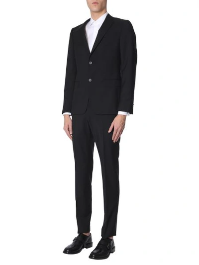 Shop Z Zegna Complete Slim Fit Two-piece Suit In Black