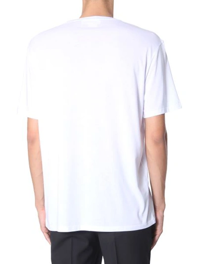 Shop Neil Barrett "chaotic Subway" T-shirt In White