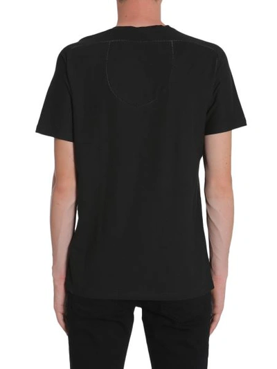 Shop Tom Rebl Round Collar T-shirt In Black