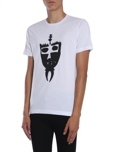 Shop Diesel Black Gold "ty-m3" T-shirt In White