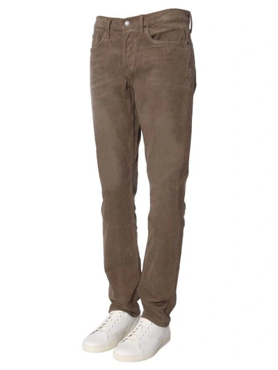 Shop Tom Ford "corduroy" Trousers In Brown