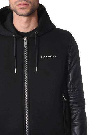 Shop Givenchy Hooded Jacket In Black