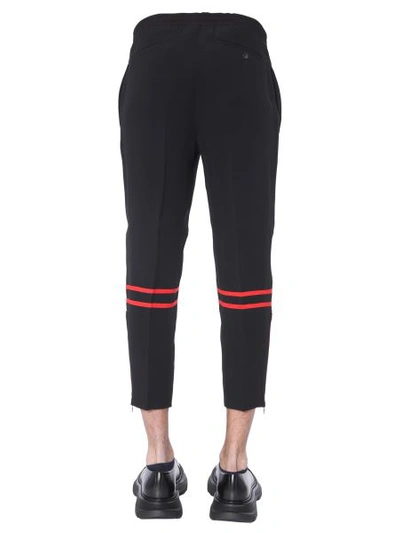 Shop Alexander Mcqueen Cropped Trousers In Black