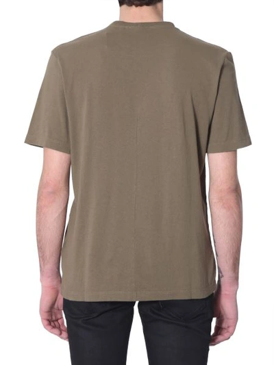 Shop Helmut Lang Round Neck T-shirt In Green