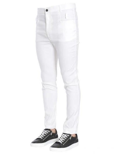 Shop Haider Ackermann Skinny Fit Trousers In White